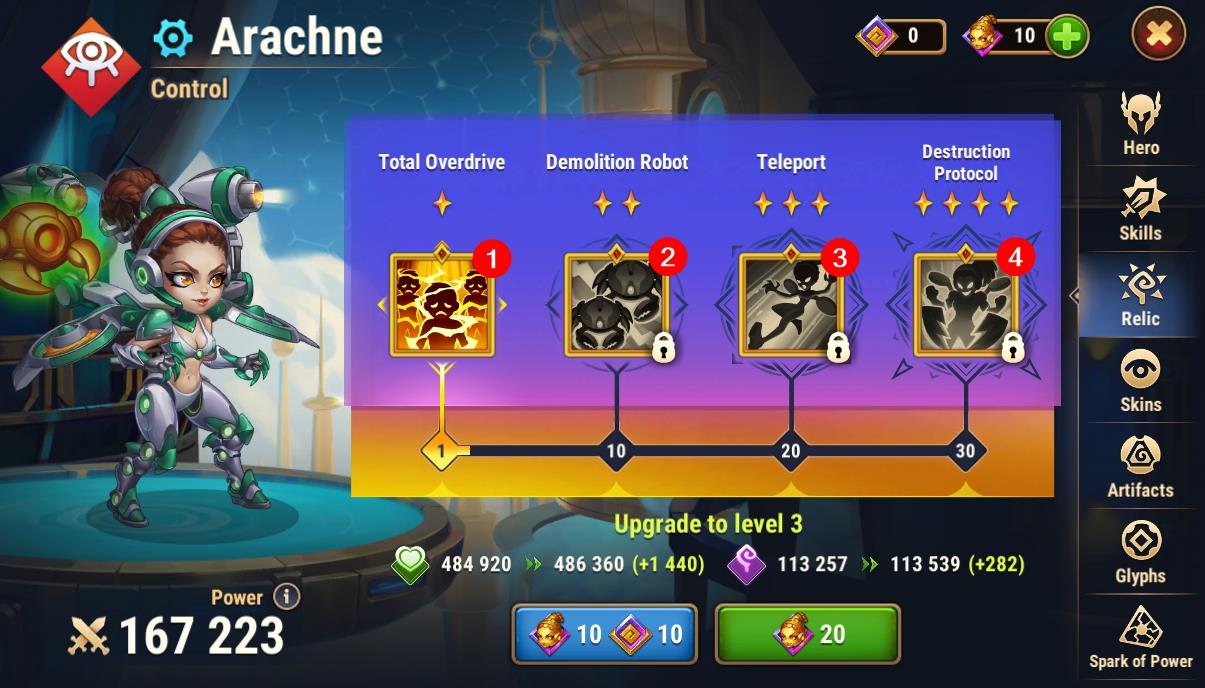 relic skills